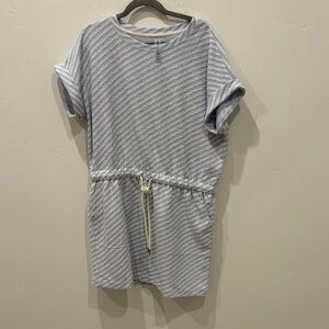 Lou & Grey Striped Gray Dress
